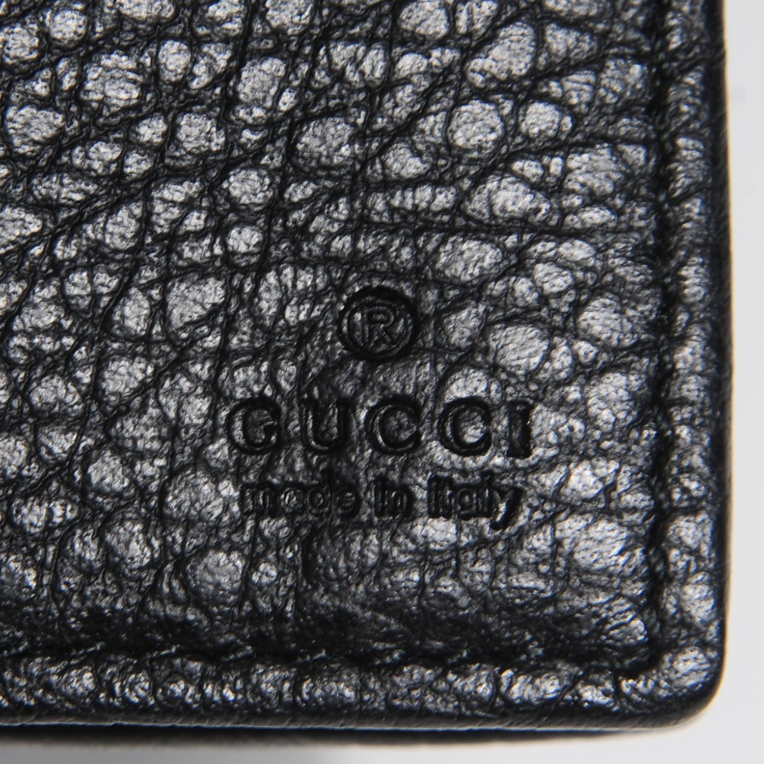 Gucci Dollar Calfskin Mini Swing Wallet Bag Black 6 of 7