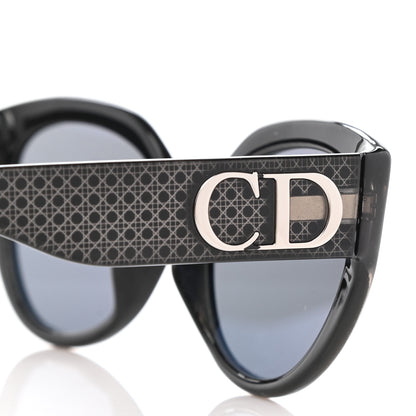 Christian Dior Acetate DDiorF Cat Eye Sunglasses Black 4 of 10