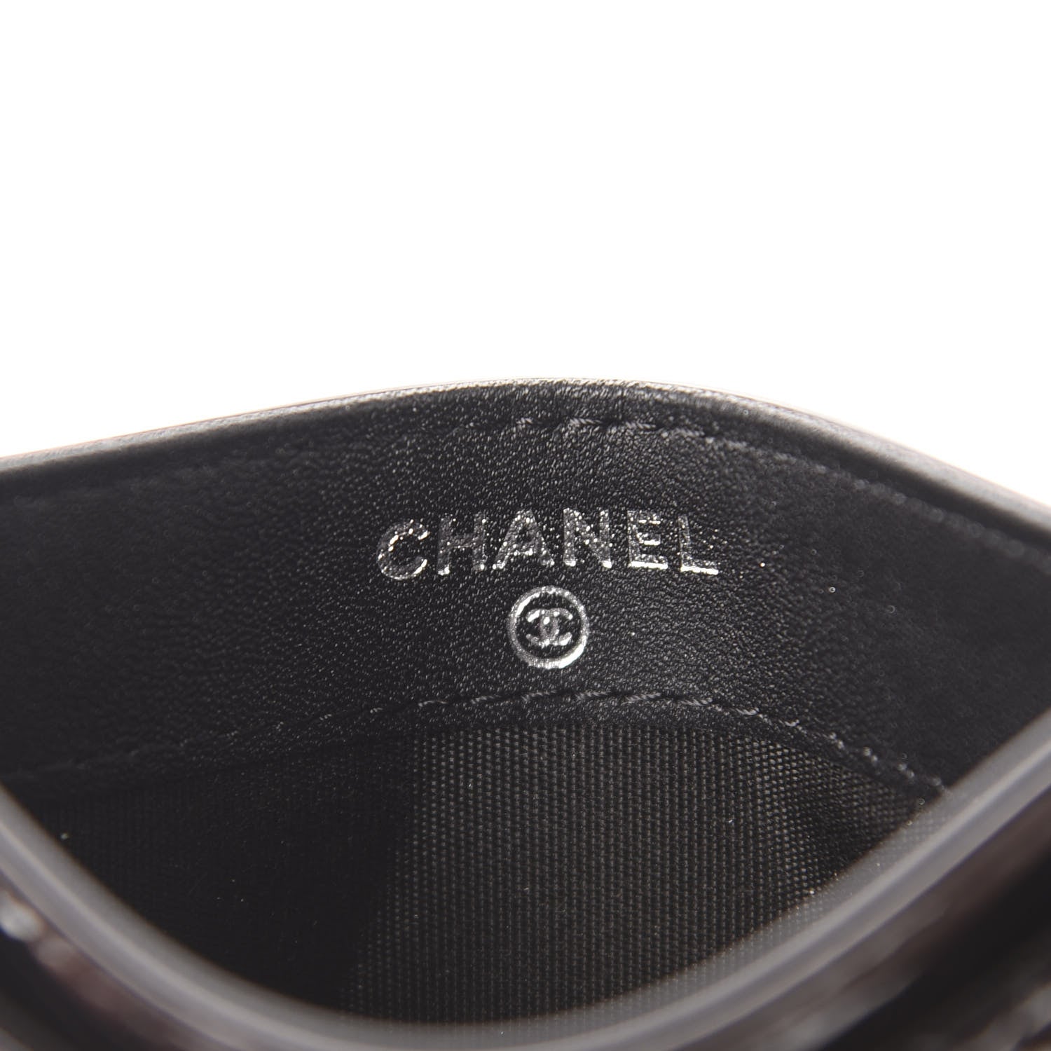 Chanel Patent Quilted Brilliant Card Holder Black 6 of 9