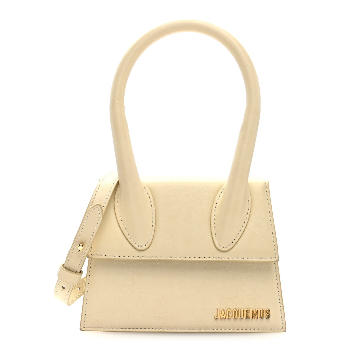 Jacquemus Smooth Calfskin Le Chiquito Moyen Ivory 1 of 7