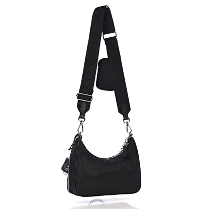 Prada Nylon Re-Edition 2005 Shoulder Bag Black 5 of 12