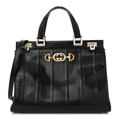 Gucci Elaphe Medium Zumi Top Handle Bag Black 1 of 10