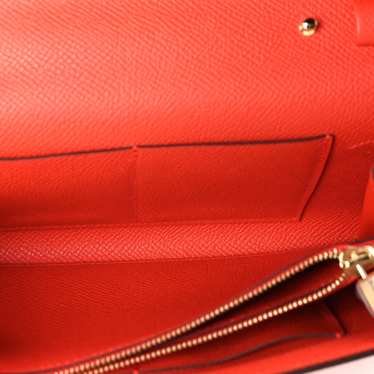 Hermes Epsom Kelly Wallet To Go Orange Field 5 of 8