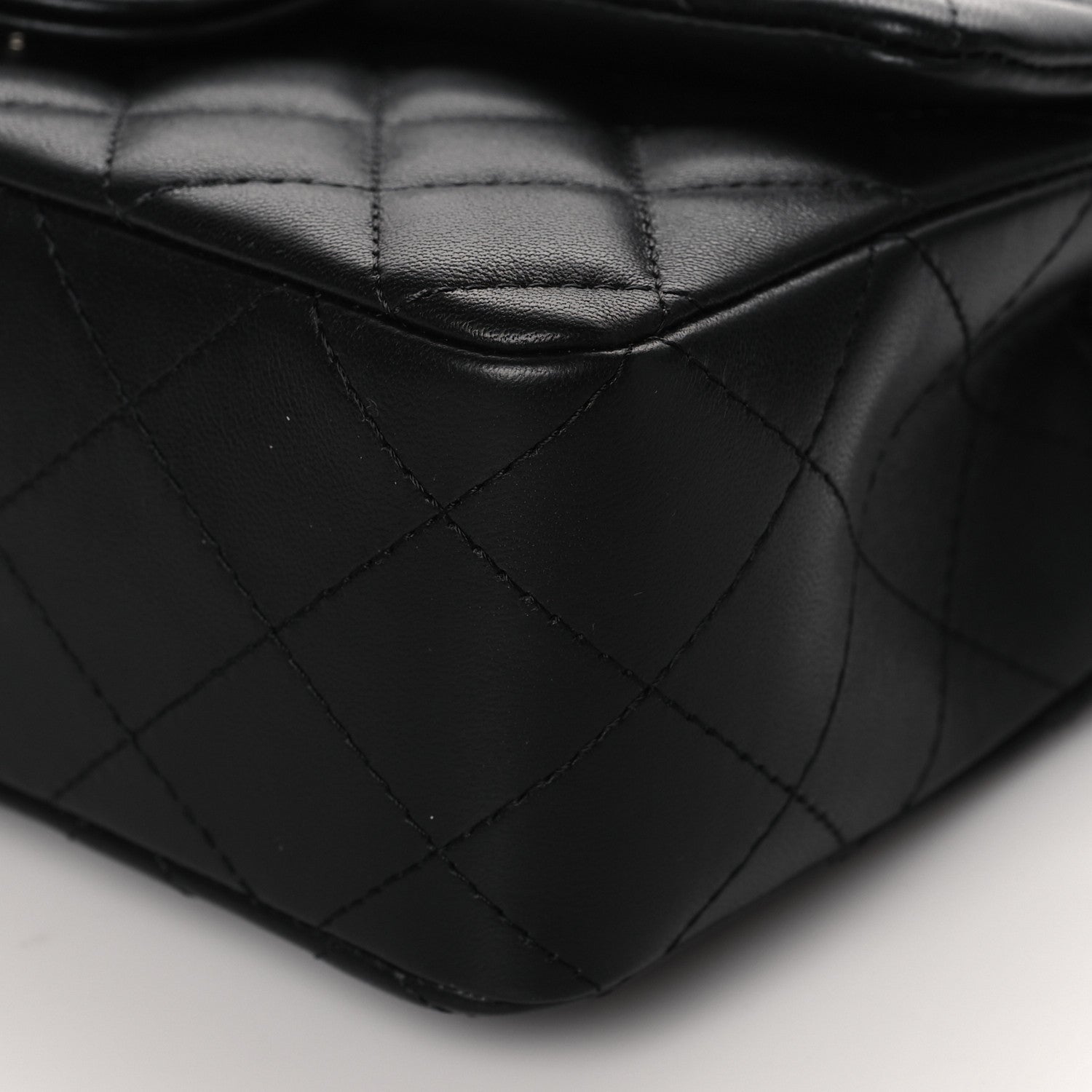 Chanel Lambskin Quilted Mini Rectangular Flap Black 10 of 11