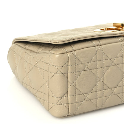 Christian Dior Supple Calfskin Cannage Medium Caro Bag Beige 13 of 16