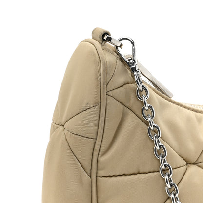 Prada Re-Nylon Triangle Quilted Padded Patchwork System Shoulder Bag Deserto 15 of 15