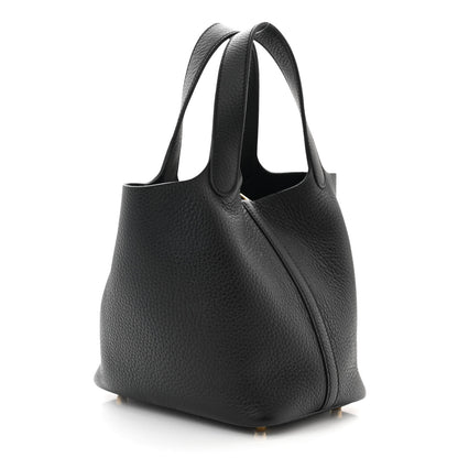 Hermes Taurillon Clemence Picotin Lock 18 PM Black 3 of 11