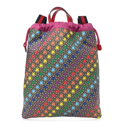 Gucci Soft GG Supreme Monogram Star Print Childrens Drawstring Backpack Multicolor 1 of 10