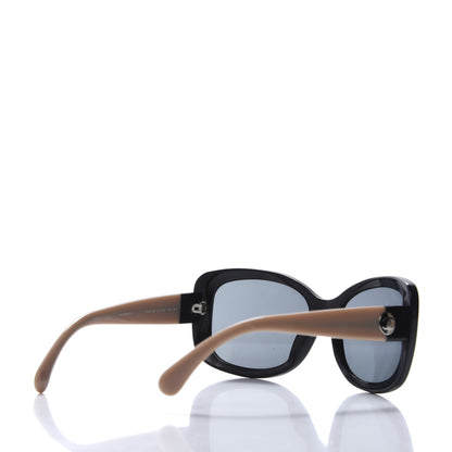 Chanel Acetate CC Sunglasses 5322 Black Beige 4 of 7