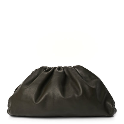 Bottega Veneta Smooth Butter Calf The Pouch Oversized Clutch Kaki Fondent 1 of 10