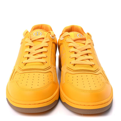 Christian Dior Smooth Calfskin Oblique Galaxy Mens B27 Low Top Sneakers 42  Yellow 3 of 11