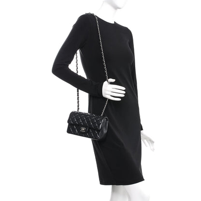 Chanel Lambskin Quilted Mini Rectangular Flap Black 2 of 8