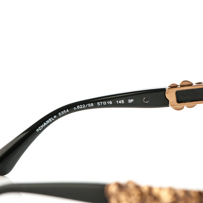 Chanel Polarized Bijou Cat Eye Sunglasses 5354 Black 5 of 6