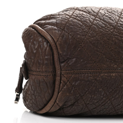 Chanel Distressed Lambskin Le Marais Bowler Brown 9 of 10