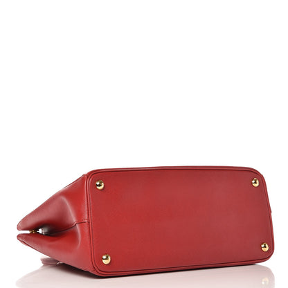 Prada Saffiano Lux Parabole Tote Fuoco 4 of 7