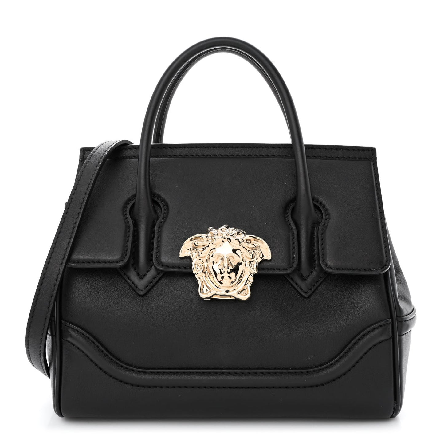Calfskin Medium Palazzo Empire Bag Black