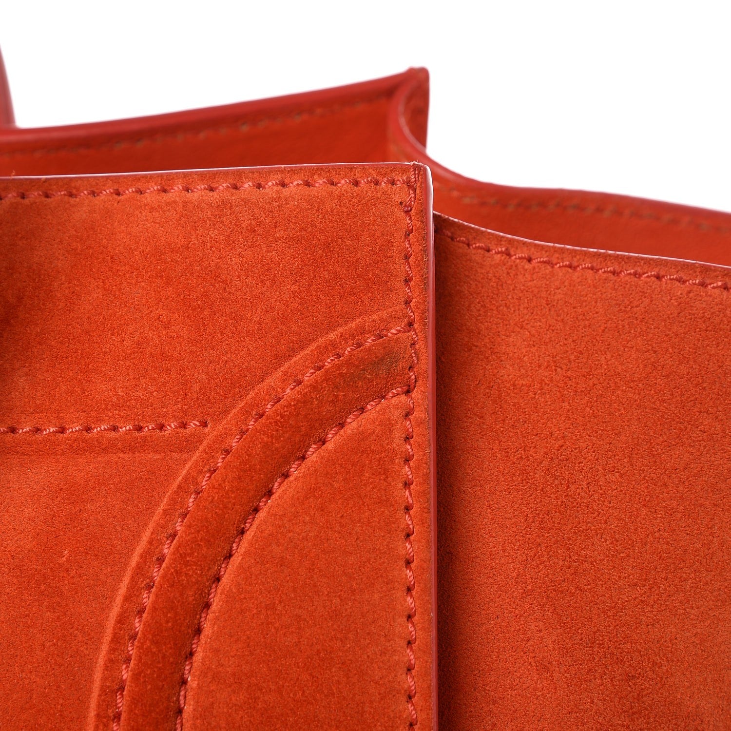 Celine Nubuck Medium Phantom Luggage Bright Orange 12 of 12