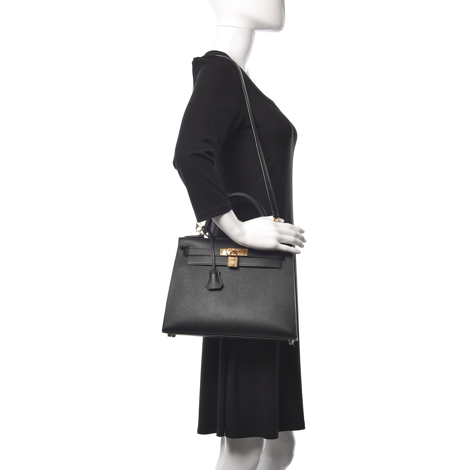 Hermes Epsom Kelly Sellier 28 Black 2 of 11