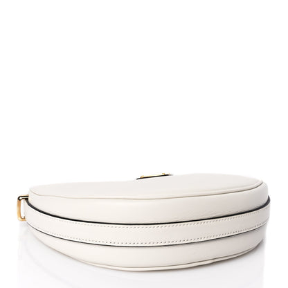 Prada Soft Calfskin Mini Arque Shoulder Bag White 3 of 8