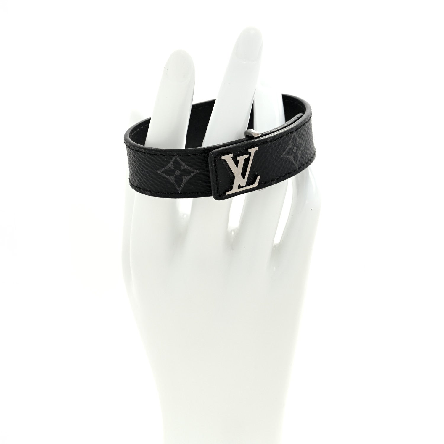 Louis Vuitton Monogram Eclipse LV Slim Bracelet 21 2 of 4