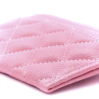 Chanel Caviar Quilted Boy Card Holder Pink 11 of 12