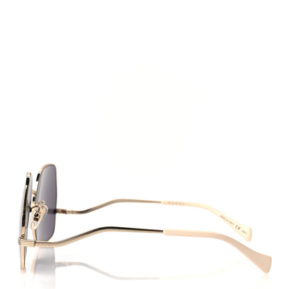 Gucci Metal Frame Sunglasses GG0972S Gold 2 of 7