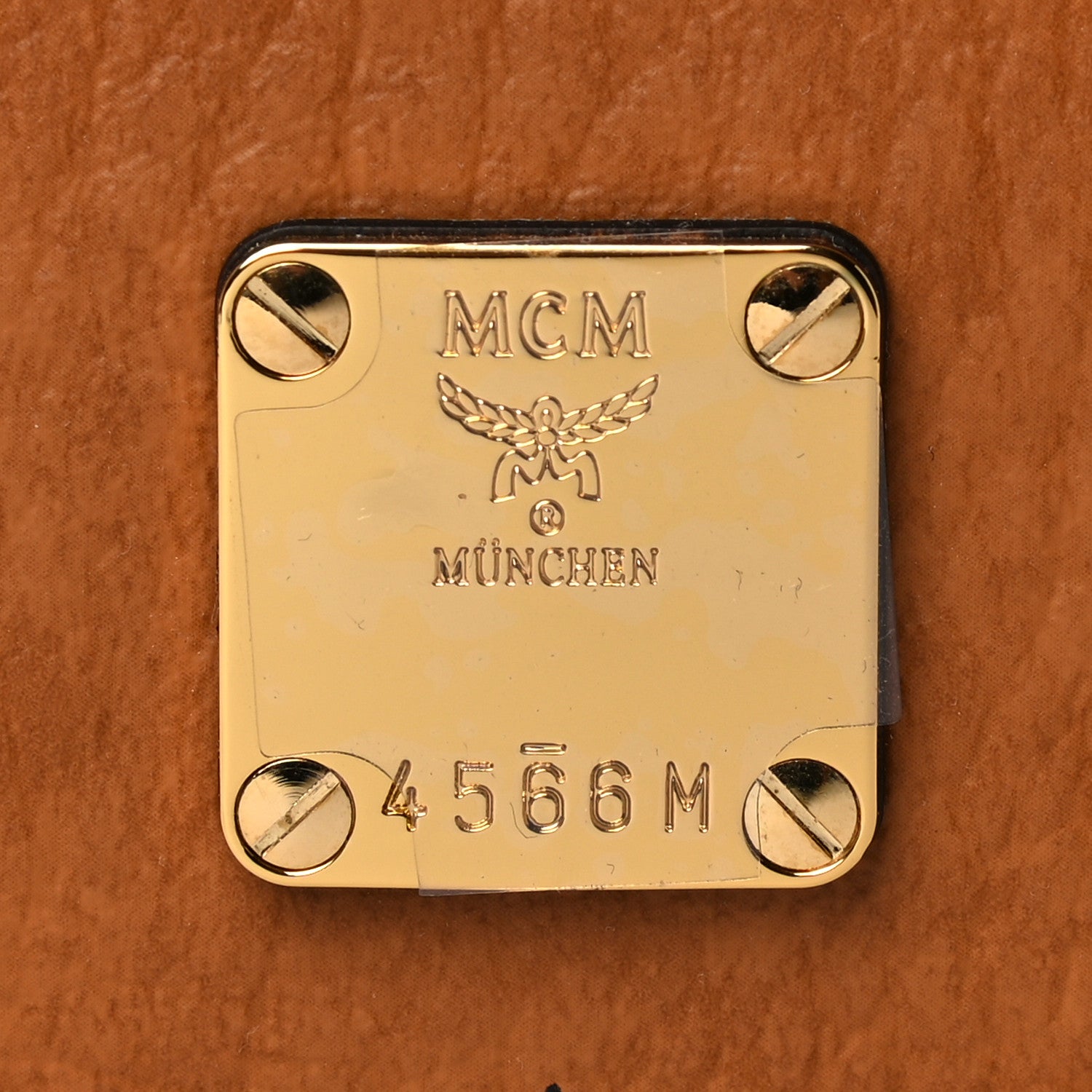 MCM Visetos Medium Boston Bag Cognac 8 of 13