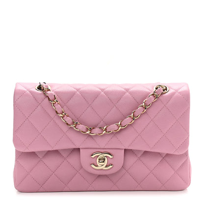 Chanel Caviar Quilted Small Double Flap Light Pink 1 of 10