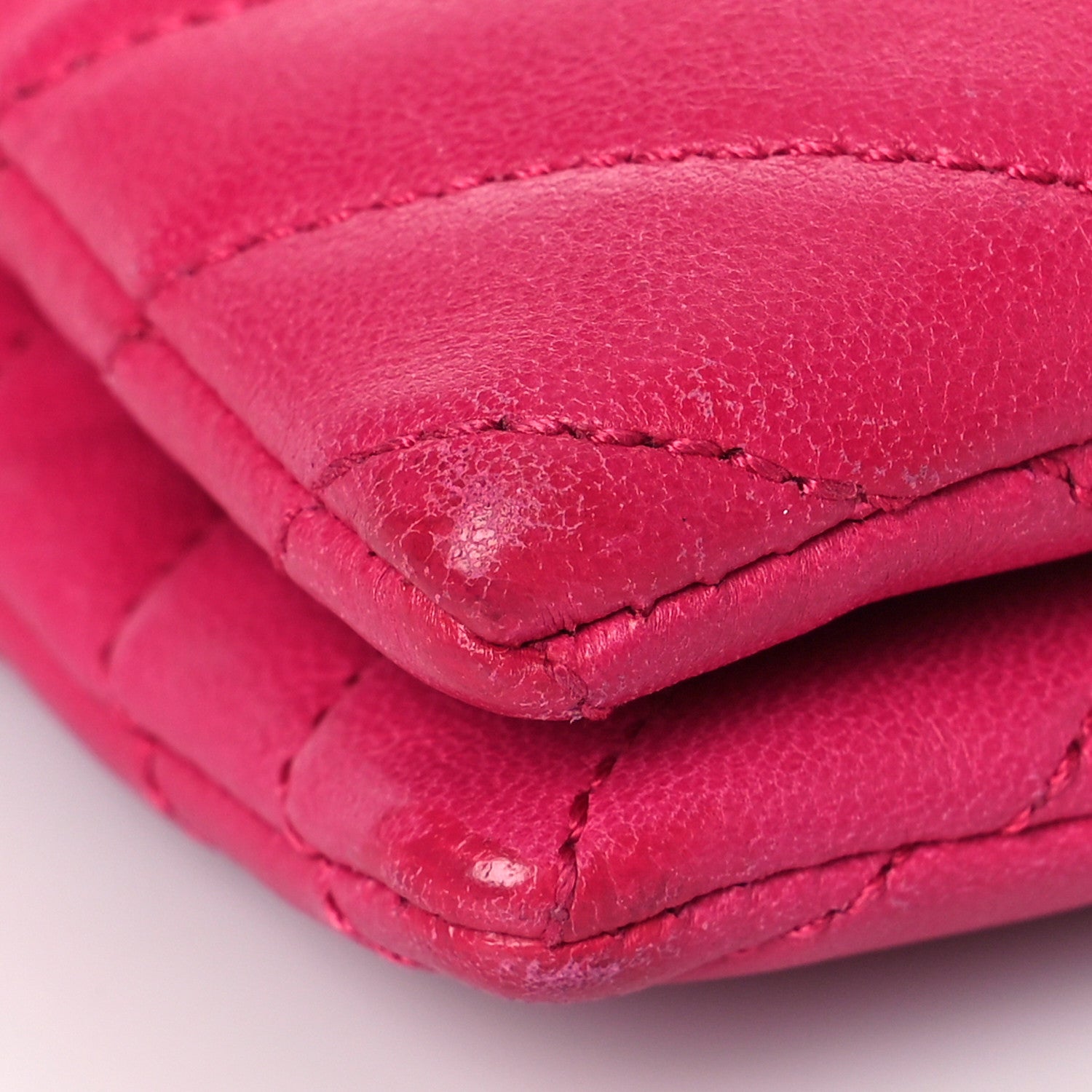 Saint Laurent Lambskin Quilted Double Flap Bag Pink 7 of 10