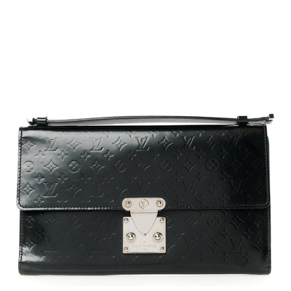 Louis Vuitton Monogram Glace Anouchka Pochette MM Black 1 of 15