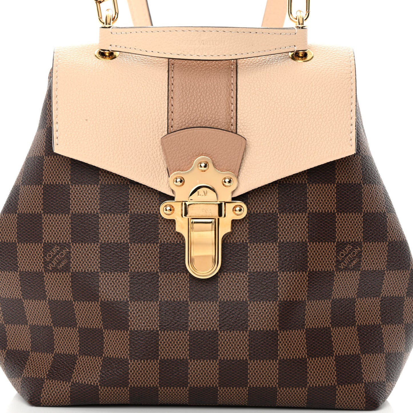 Damier Ebene Clapton Backpack Creme