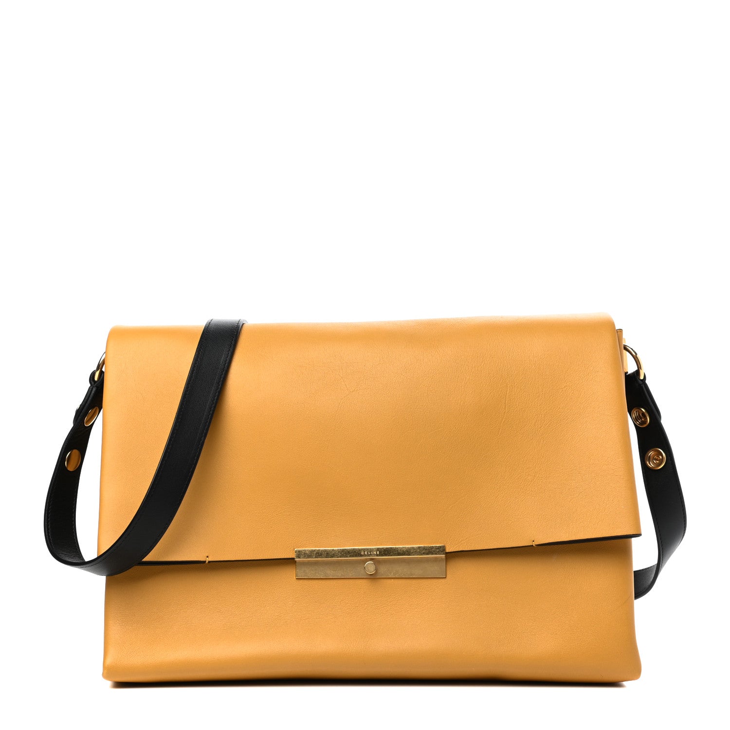 Celine Smooth Calfskin Blade Flap Amber 1 of 9