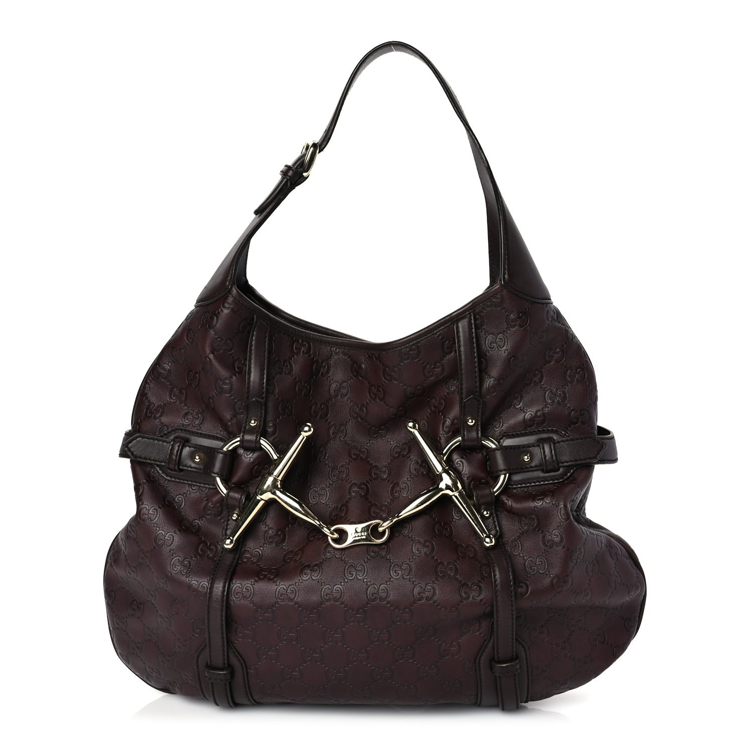 Gucci ssima 85th Anniversary Horsebit Hobo Burgundy 1 of 8