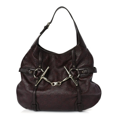 Gucci ssima 85th Anniversary Horsebit Hobo Burgundy 1 of 8