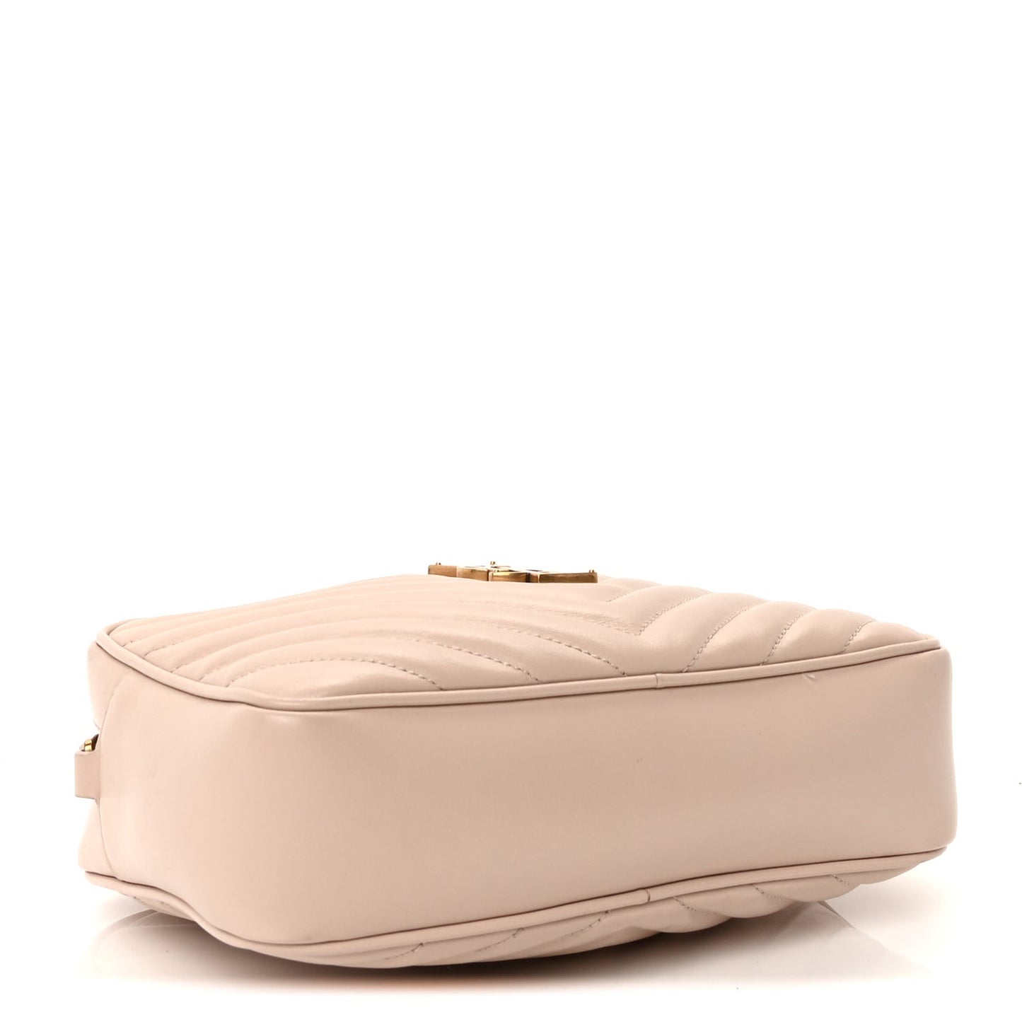 Calfskin Matelasse Monogram Lou Camera Bag  Nude Powder
