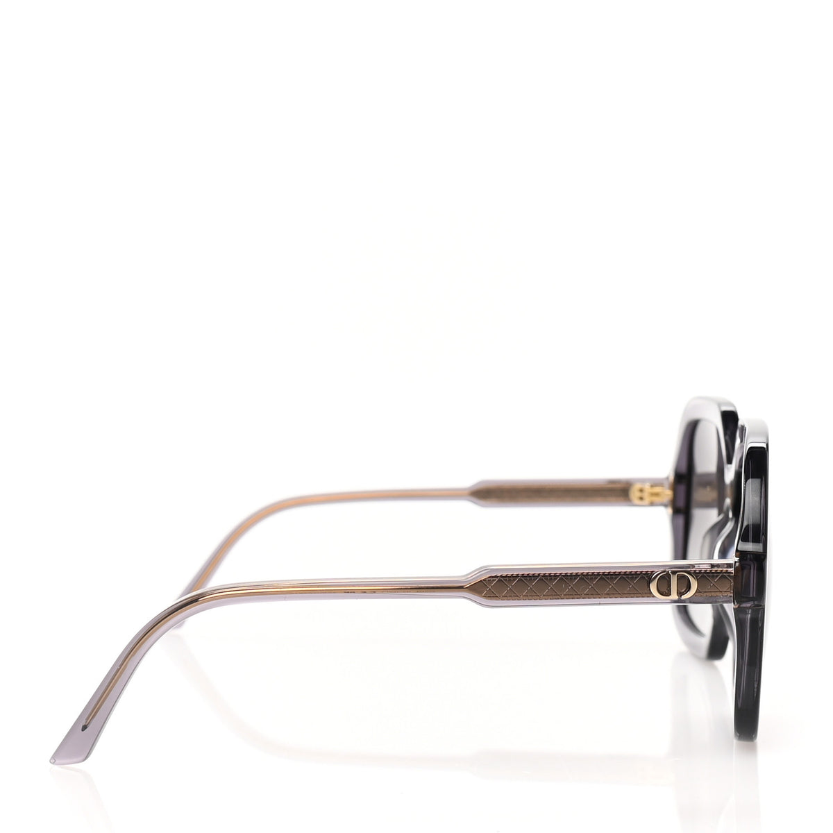 Christian Dior Acetate Cannage DiorHighlight S1I Square Sunglasses Grey 3 of 6