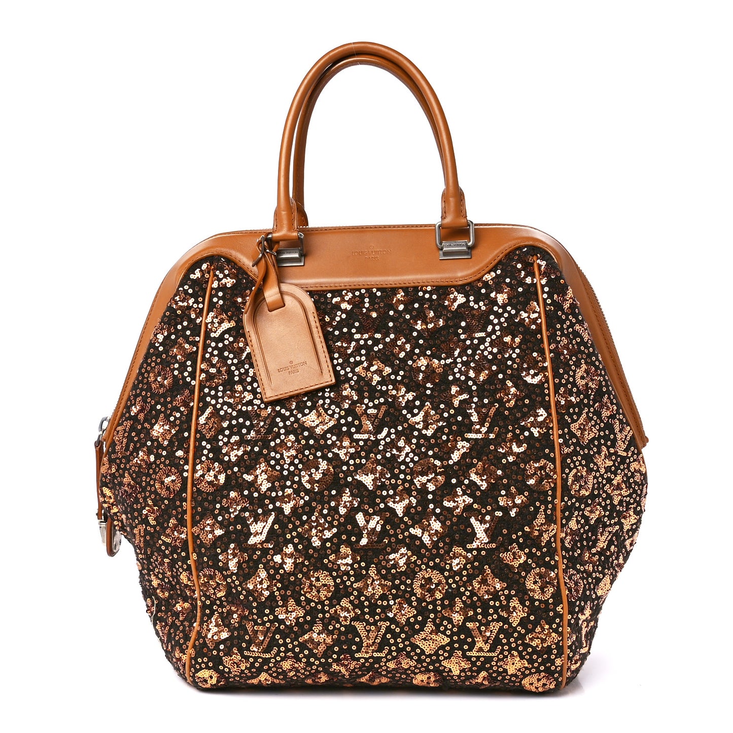 Sequin Monogram Sunshine Express North South Gold