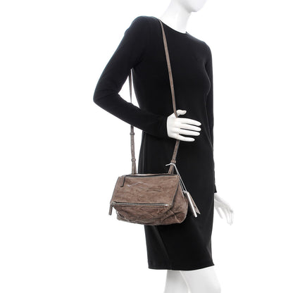 Givenchy Tumbled Sheepskin Mini Pandora Charcoal 2 of 10