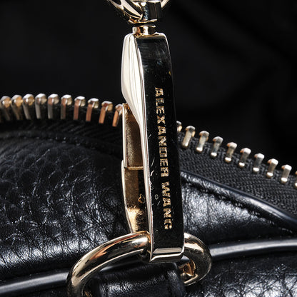 Alexander Wang Pebbled Lambskin Rockie Black w Pale Gold Hardware 8 of 8
