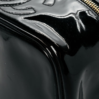 Chanel Patent Vanity Cosmetic Case Black 9 of 11