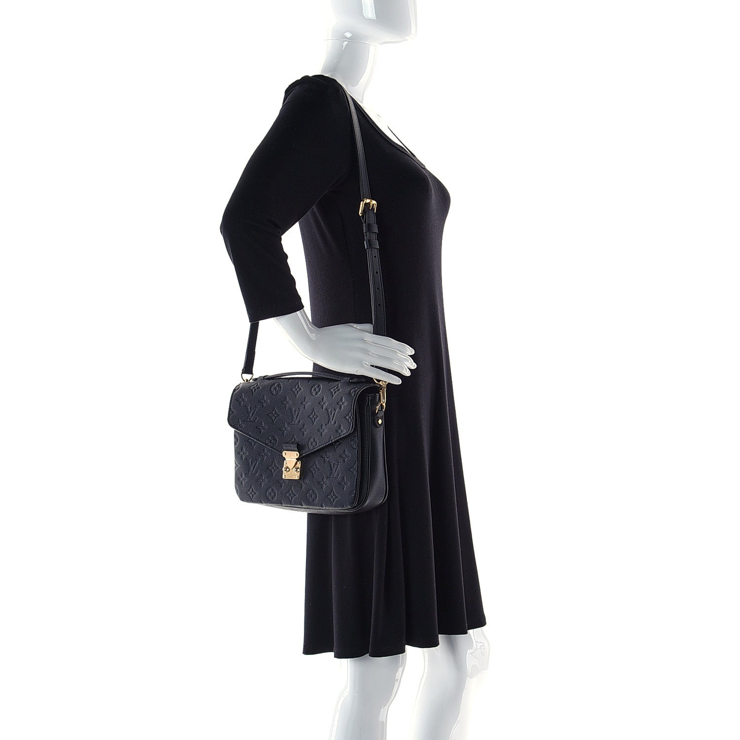 Louis Vuitton Empreinte Pochette Metis Black 2 of 14