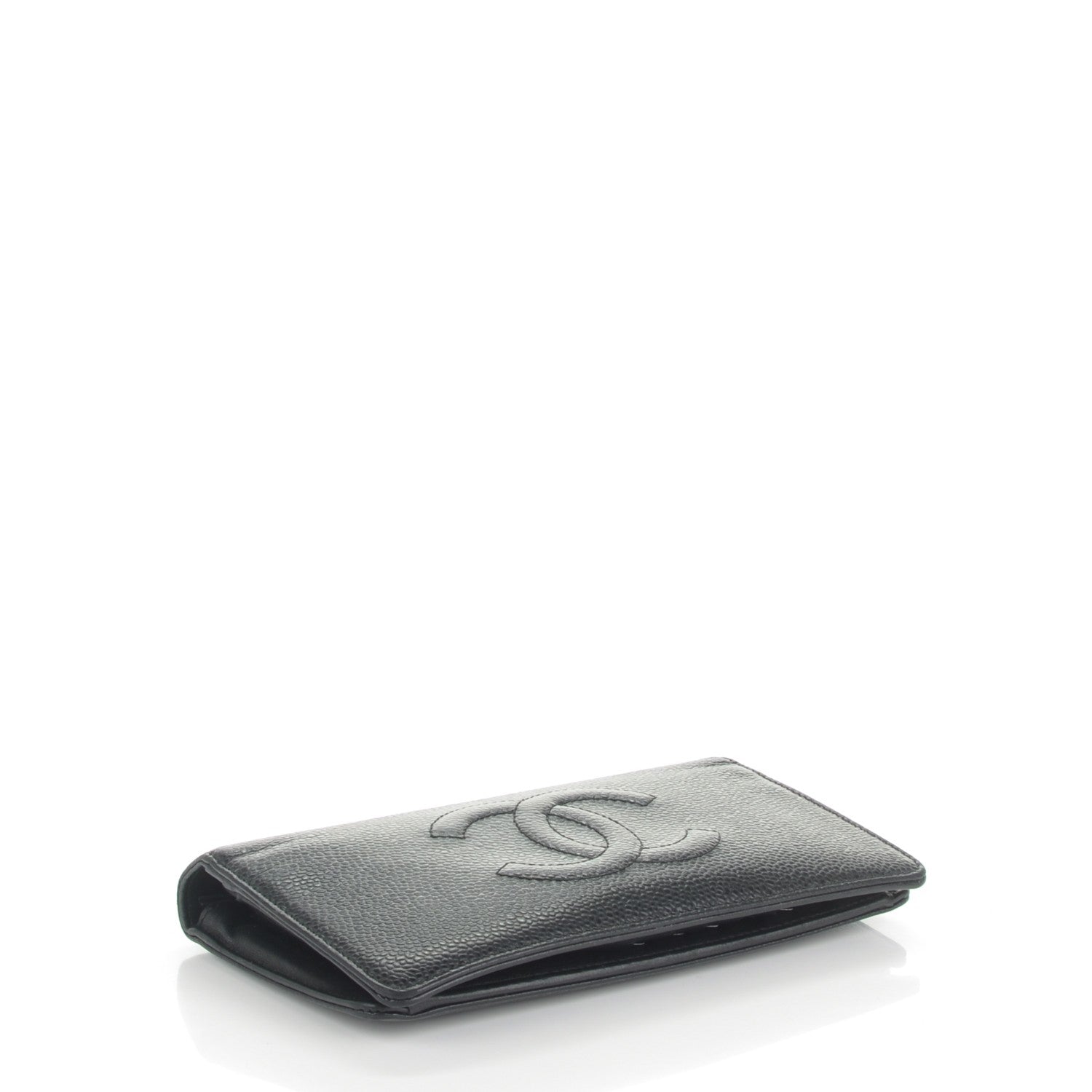 Chanel Caviar Timeless CC Yen Wallet Black 4 of 8