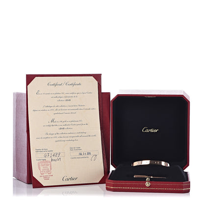 Cartier 18K Pink Gold LOVE Bracelet 16 5 of 5
