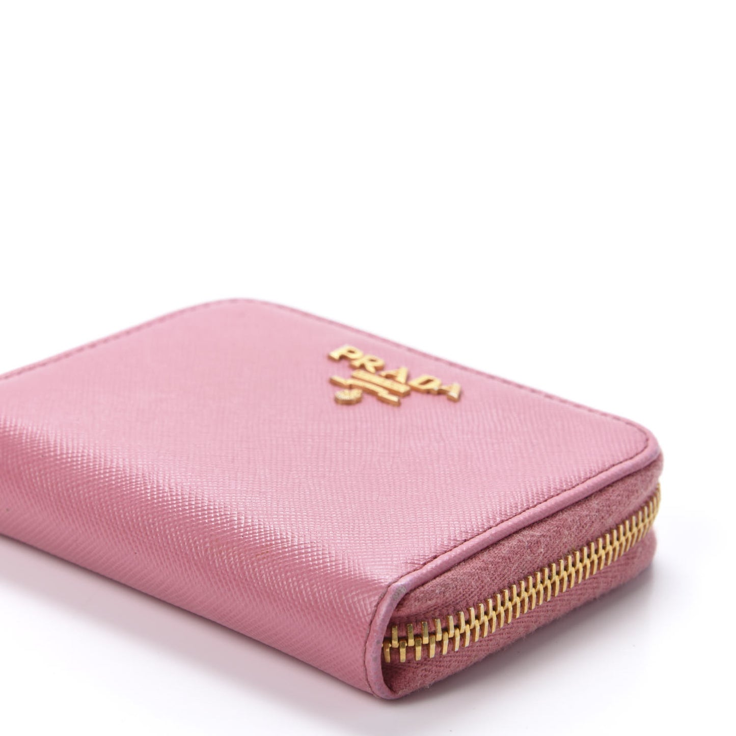 Saffiano Metal Zip Coin Purse Geranio