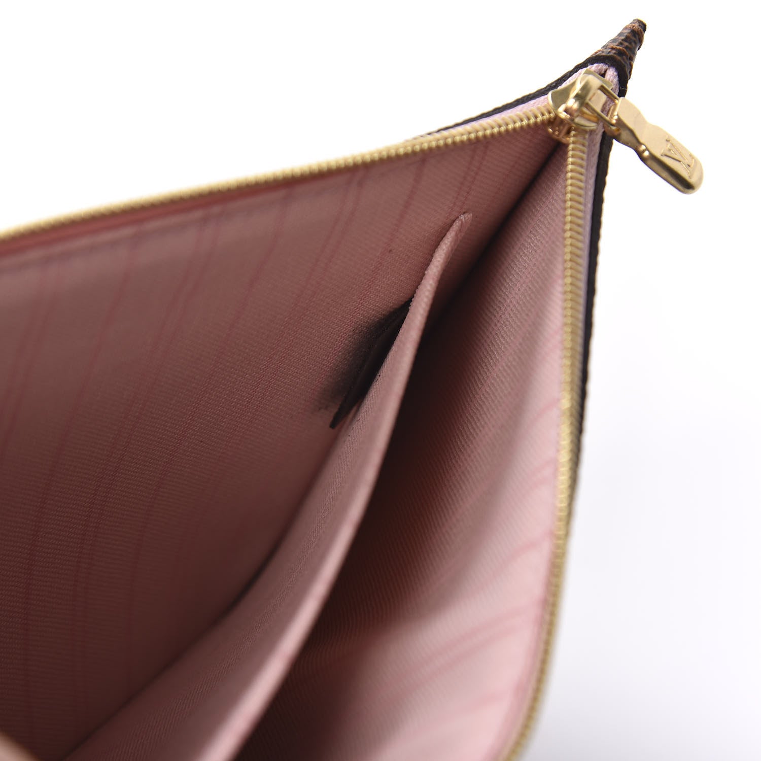 Louis Vuitton Damier Ebene Neverfull MM GM Pochette Rose Ballerine 9 of 10