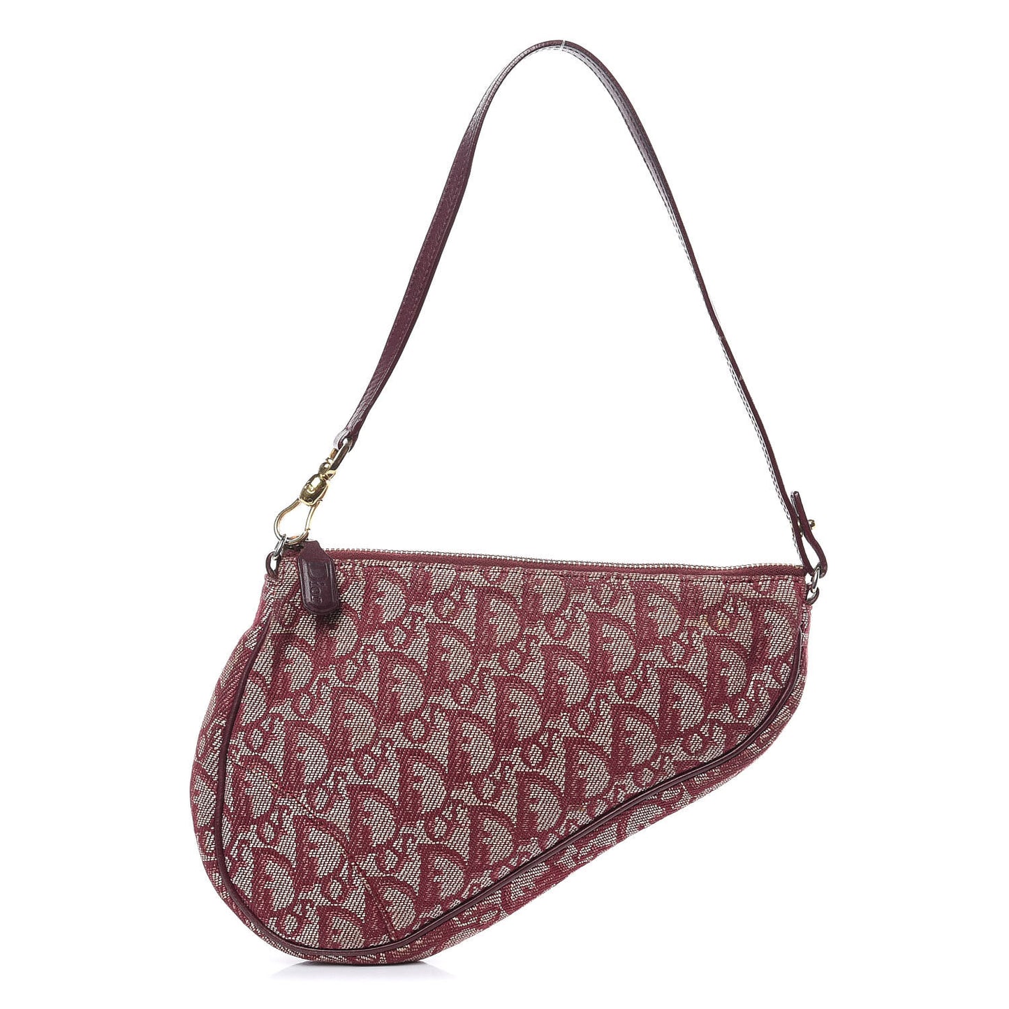Monogram Mini Saddle Pochette Burgundy