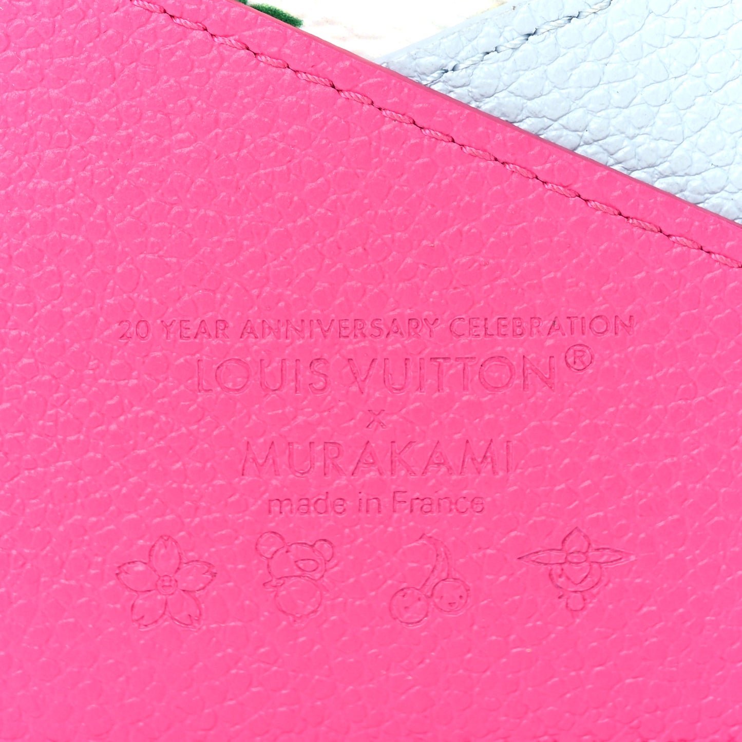 LV X TM Monogram Multicolor Criss-Cross Card Holder Kawaii Pink