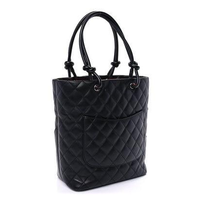 Chanel Calfskin Quilted Medium Cambon Tote Black 2 of 8