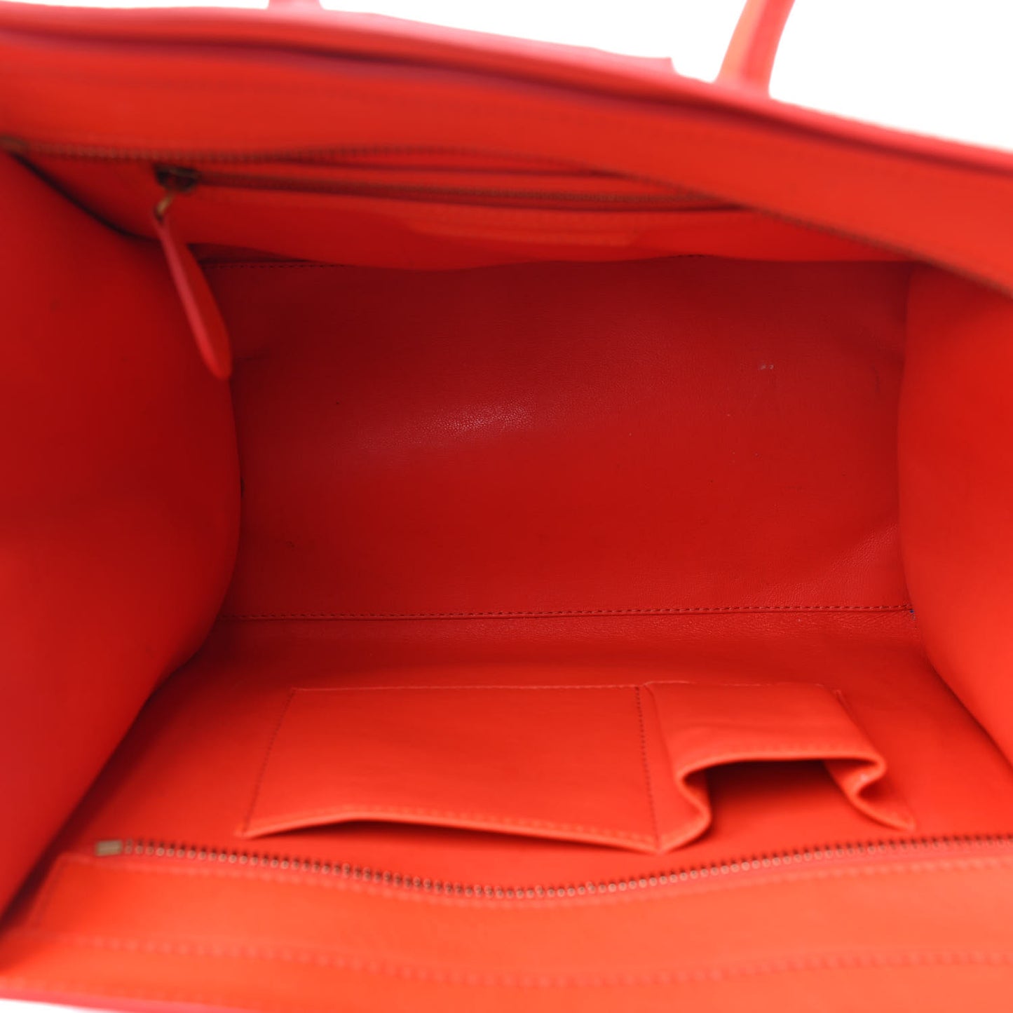 Smooth Calfskin Mini Luggage Orange
