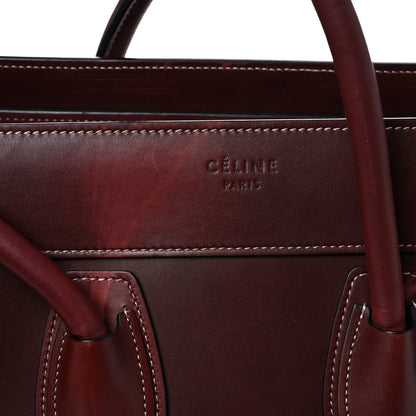 Celine Smooth Calfskin Micro Luggage Burgundy 15 of 17